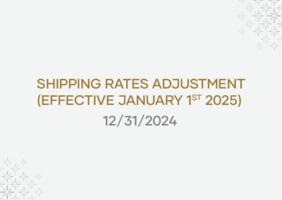 Shipping Rates Adjustment