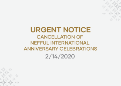 Urgent Notice – Cancellation of Nefful International Anniversary Celebrations