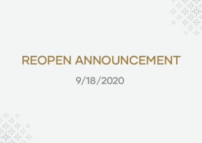 Reopen Announcement