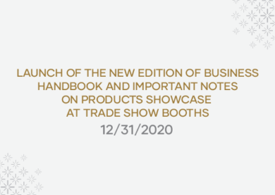 Launch of The New Edition of Business Handbook and Important Notes on Products Showcase at Trade Show Booths