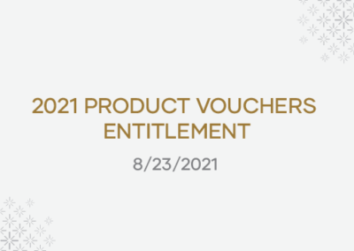 PRODUCT VOUCHERS ENTITLEMENT2021