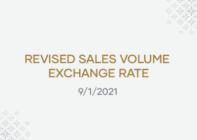 Revised Sales Volume Exchange Rate