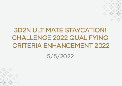 3D2N Ultimate Staycation2022