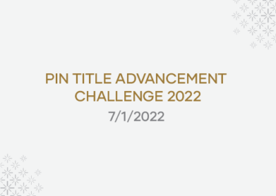 Pin Title Advancement Challenge 2022