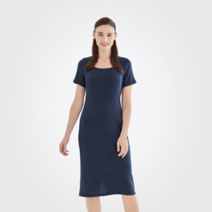 OC051 Short-Sleeve Midi Dress