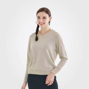 OC075 Lady’s V-Neck Sweater