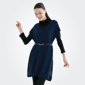 OC077 V-Neck Long Vest