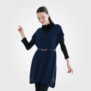 OC077 V-Neck Long Vest