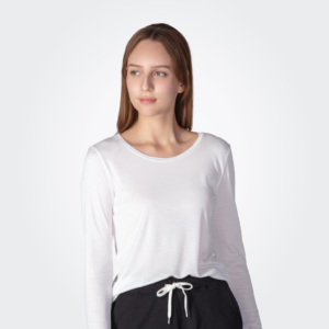 UW116 Lady's Mini Check Long-Sleeve Undershirt