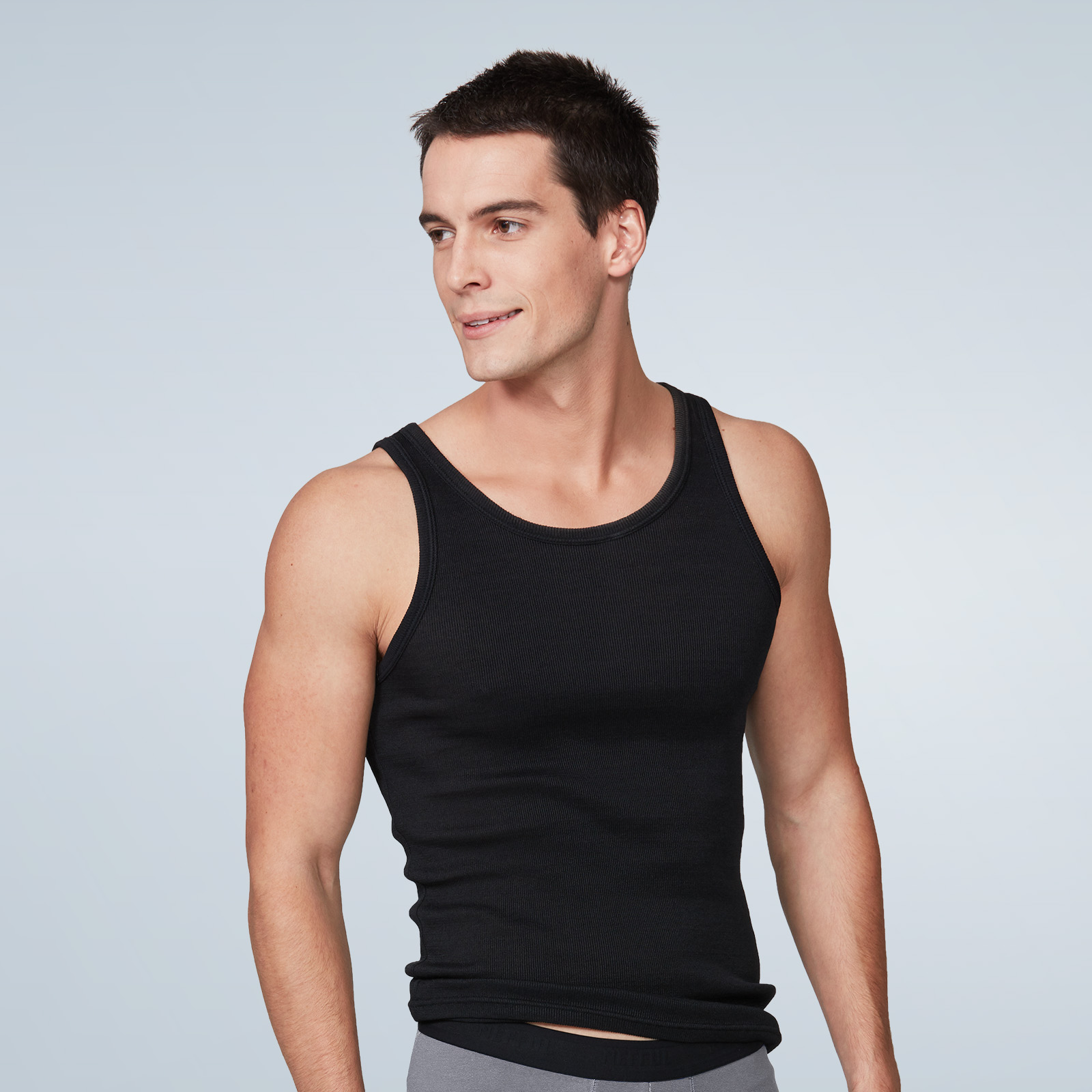 scoop neck undershirt mens